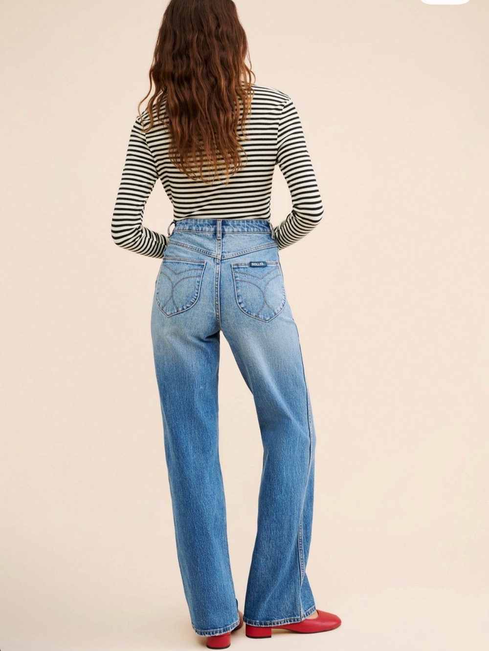 ROLLA'S Light Blue Wide Leg Jeans - Women's